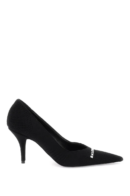 Ladies shoes featuring crocodile textures are luxe -Balenciaga 'knife 2.0' pumps