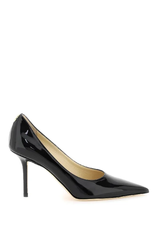 Ladies shoes with unique buckles add charm -Jimmy choo patent leather love 85 pumps