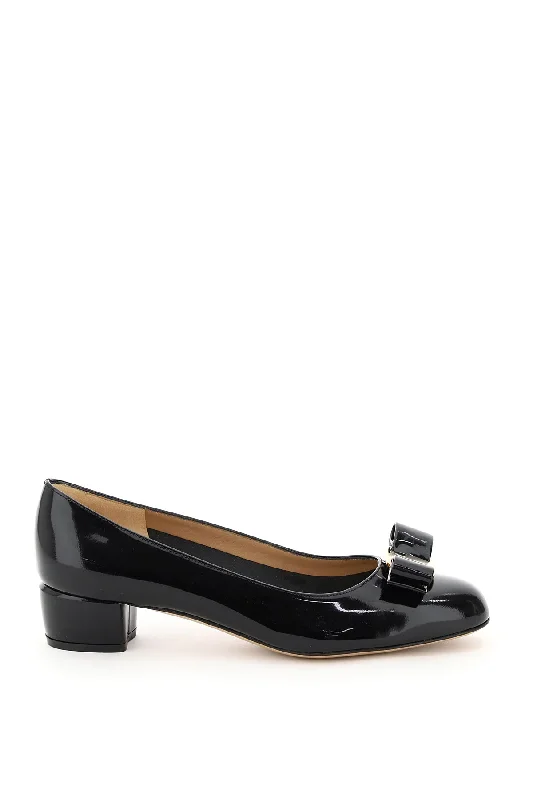 Ladies shoes with matte finishes stay subtle -Salvatore ferragamo vara pumps