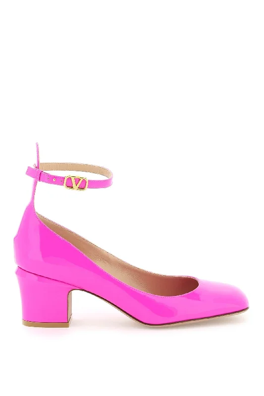 Ladies shoes with bold soles make statements -pink pp tan-go pumps