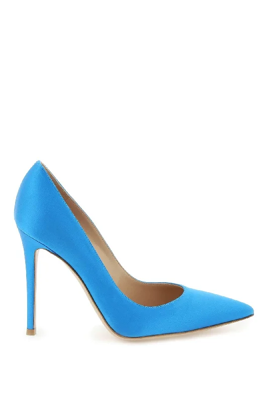 Ladies shoes with block heels stay stable -silk pumps