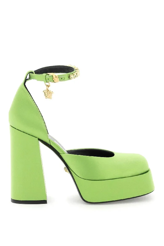 Ladies shoes for minimalist style stay clean -medusa aevitas platform pumps