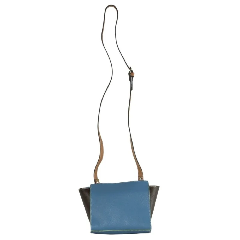 Handle bags with bright neons for visibility -La Martina La Boca Chic Blue Leather Women's Crossbody