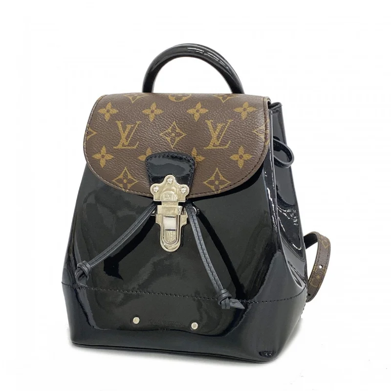 Handle bags with sturdy canvas for longevity -Louis Vuitton  Noir Backpack (Pre-Owned)