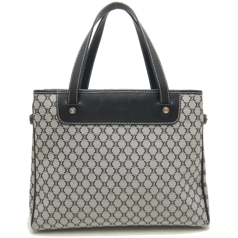 Quilted handle bags with stylish textured finish -Celine   Canvas Leather Tote Bag (Pre-Owned)