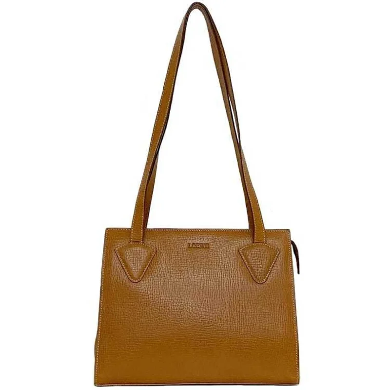 Handle bags with neutral leather for elegance -Loewe  Leather Tote Bag (Pre-Owned)