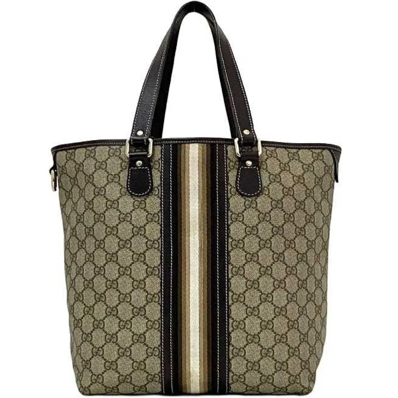 Handle bags with vegan suede for softness -Gucci   Leather Pvc Tote Bag (Pre-Owned)