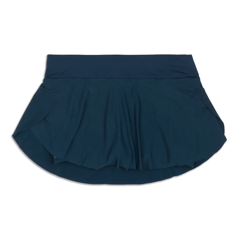 High-waisted denim skirts for cool lift -Quick Pace Skirt - Resale