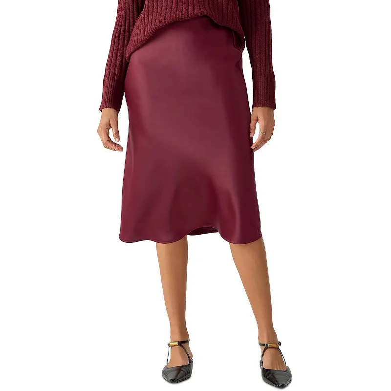 Ruffled skirts for soft romantic appeal -Sanctuary Womens Below Knee Pull On Midi Skirt