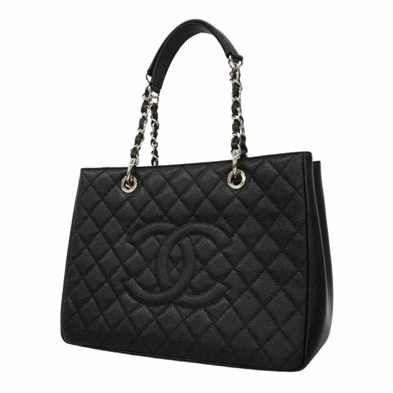 Vegan leather handle bags for eco-friendly chic -Chanel  Caviar Leather Tote Bag (Pre-Owned)