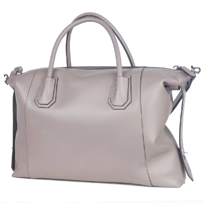 Handle bags with durable hemp for sustainability -Givenchy Gray Leather Crossbody Women's Bag