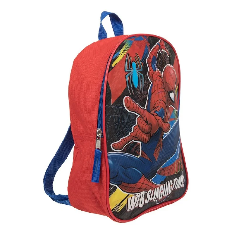 Handle bags with artistic prints for creativity -Marvel Spider-Man It's Web-Slinging Time Youth Mini Backpack Travel Adjustable Straps - One Size