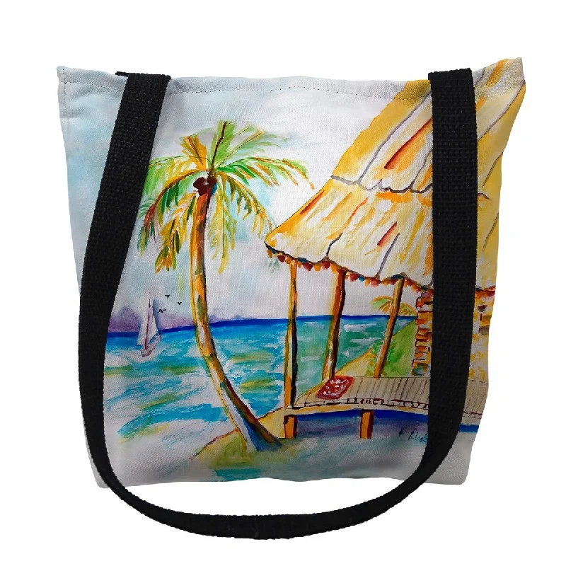 Handle bags with holiday themes for festivities -Palms & Hut Small Tote Bag 13x13