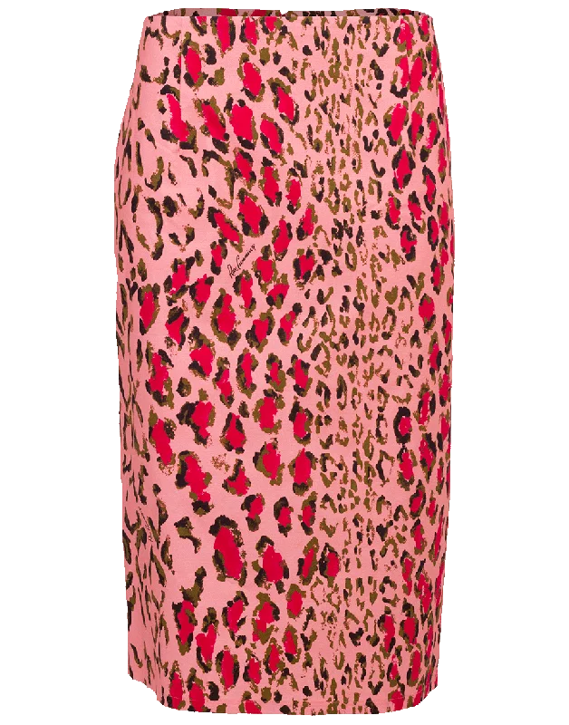 Casual skirts for effortless everyday wear -Leopard Print Pencil Skirt