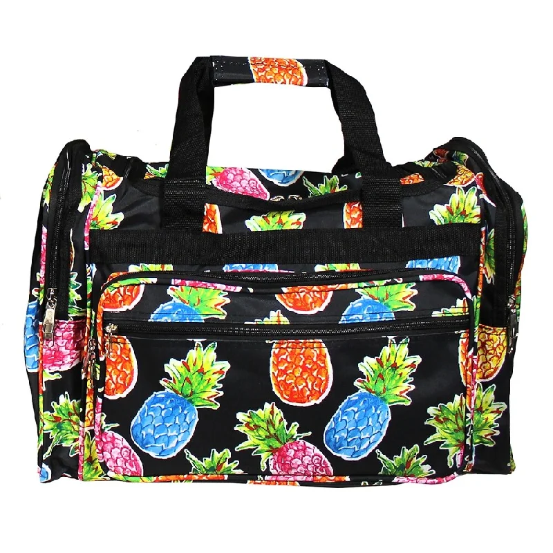 Handle bags with neutral tones for versatility -Hawaii Pineapple 19-inch Lightweight Carry-On Duffle Bag