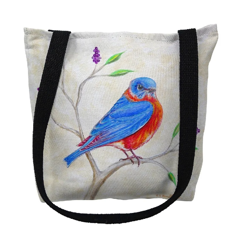 Handle bags with padded interiors for laptops -Dick's Blue Bird Small Tote Bag 13x13