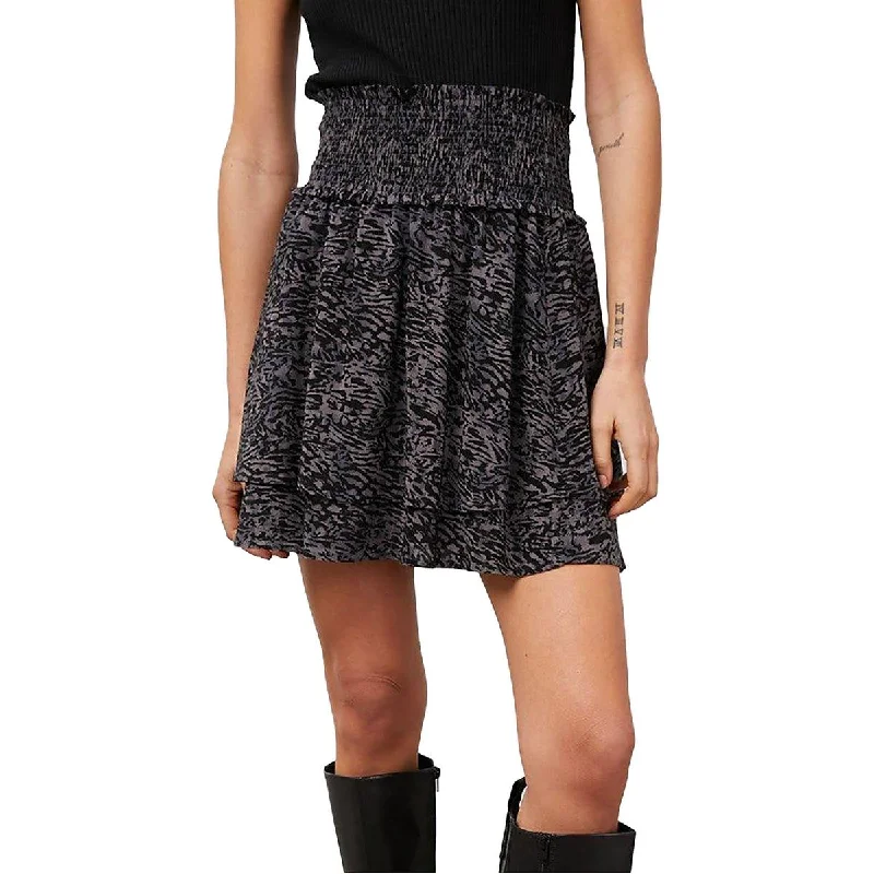 Belted Dresses for Shaping -Rails Womens Printed Tiered Mini Skirt