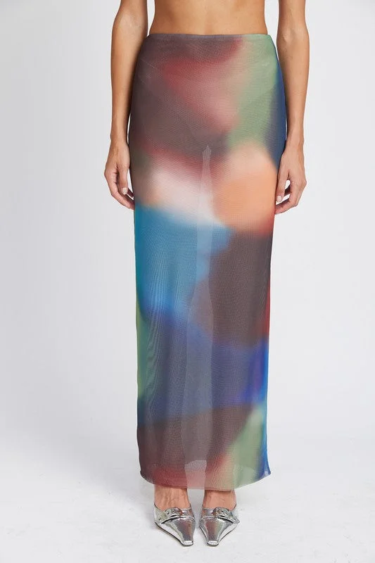 Evening Dresses for Formal Events -HIGH WAIST MAXI SKIRT