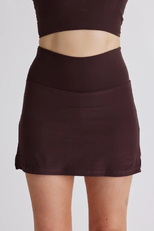 Ruffled skirts for soft romantic appeal -Chai Tennis Skirt