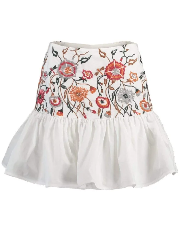 Ruffled skirts for feminine playful charm -Cotton Buccan Skirt