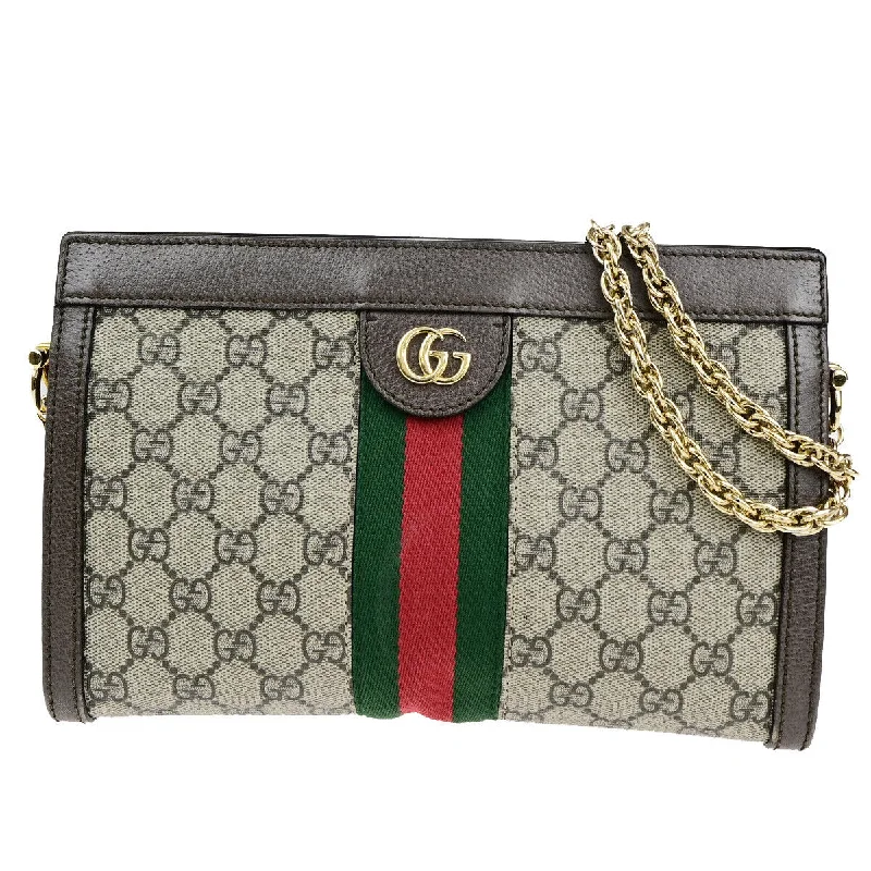 Cotton handle bags for lightweight casual wear -Gucci Ophidia  Canvas Shoulder Bag (Pre-Owned)