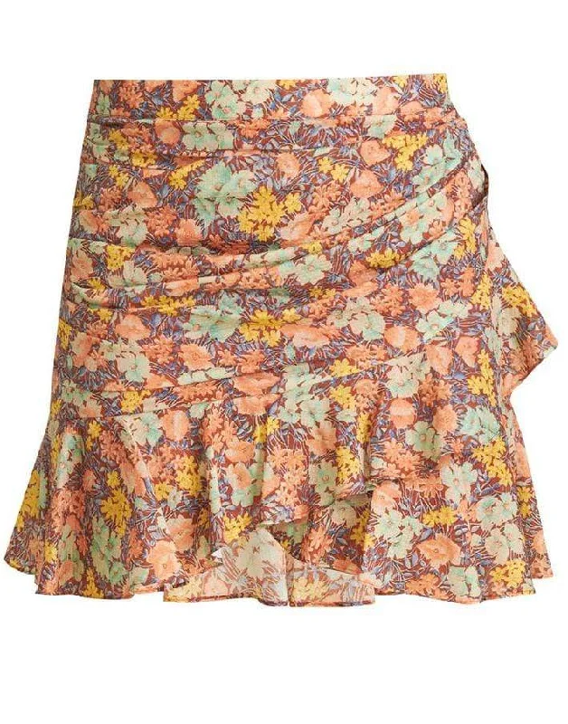 Designer skirts for luxury fashion flair -Lyndsay Floral Miniskirt