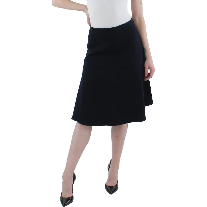 Pleated midi skirts for elegant everyday looks -Anne Klein Womens Midi Flared A-Line Skirt