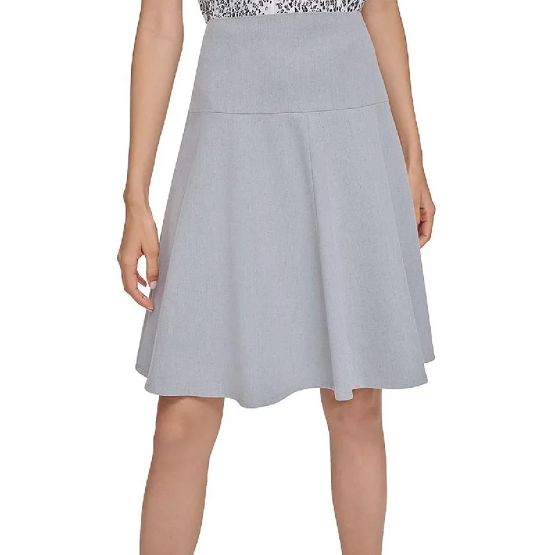 Black Dresses for Versatile -Calvin Klein Womens Petites Above Knee Lined A-Line Skirt