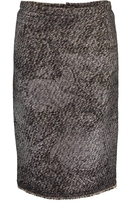 Lame Tweed Slim Skirt