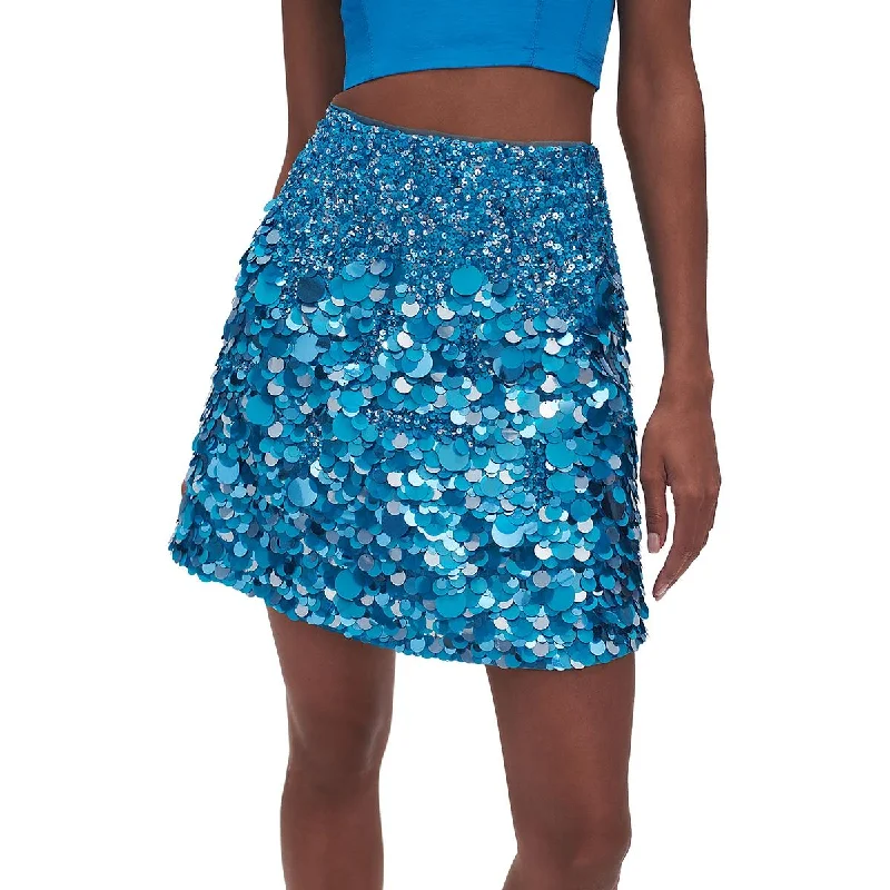 Maxi Dresses for Elegant Style -AJE Womens Cherie Sequined Short Mini Skirt