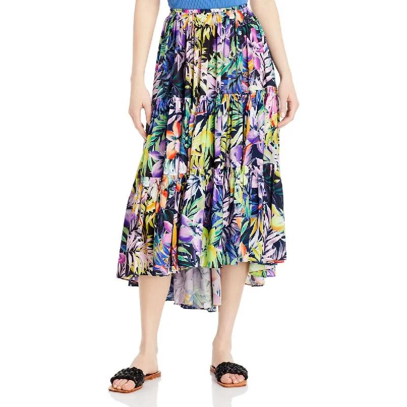 Modern Dresses for Trendy -Kobi Halperin Womens Noe Tiered Long Maxi Skirt