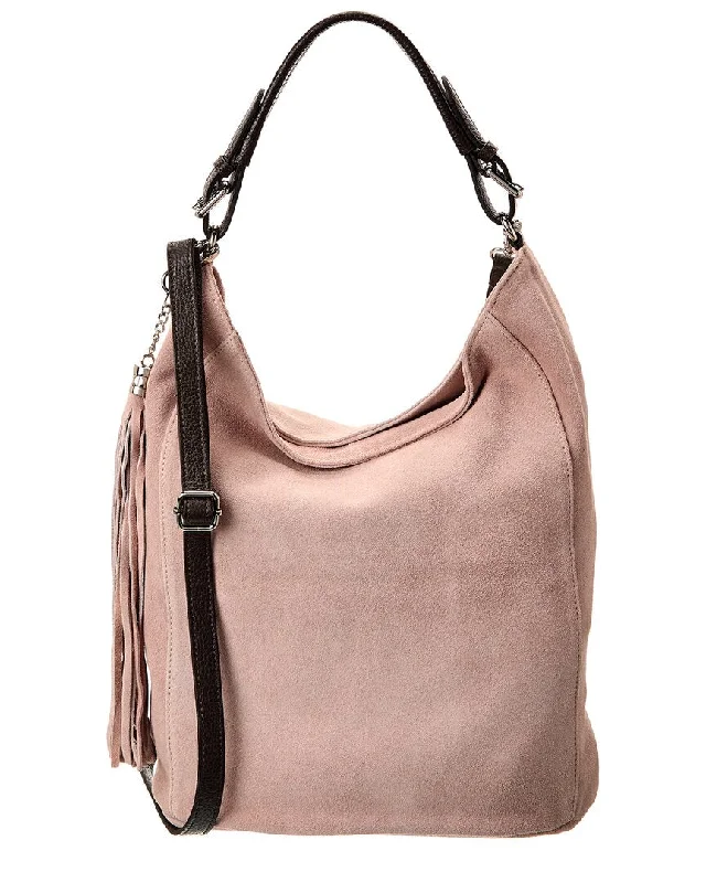 Handle bags with thick handles for support -Italian Leather Top Handle Bucket Bag