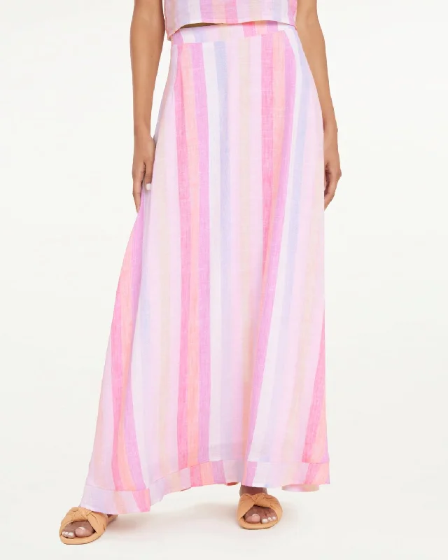 Flowy chiffon skirts for romantic summer days -Sunset Maxi Skirt