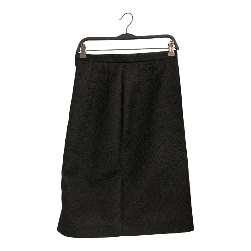 Designer pencil skirts for sharp professional looks -COMME des GARCONS/Skirt/M/Floral Pattern/Polyester/BLK/