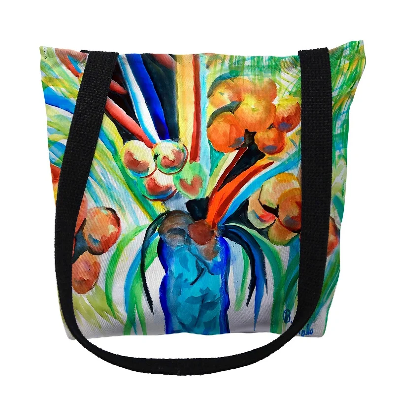 Handle bags with waterproof lining for protection -More Coconuts Small Tote Bag 13x13