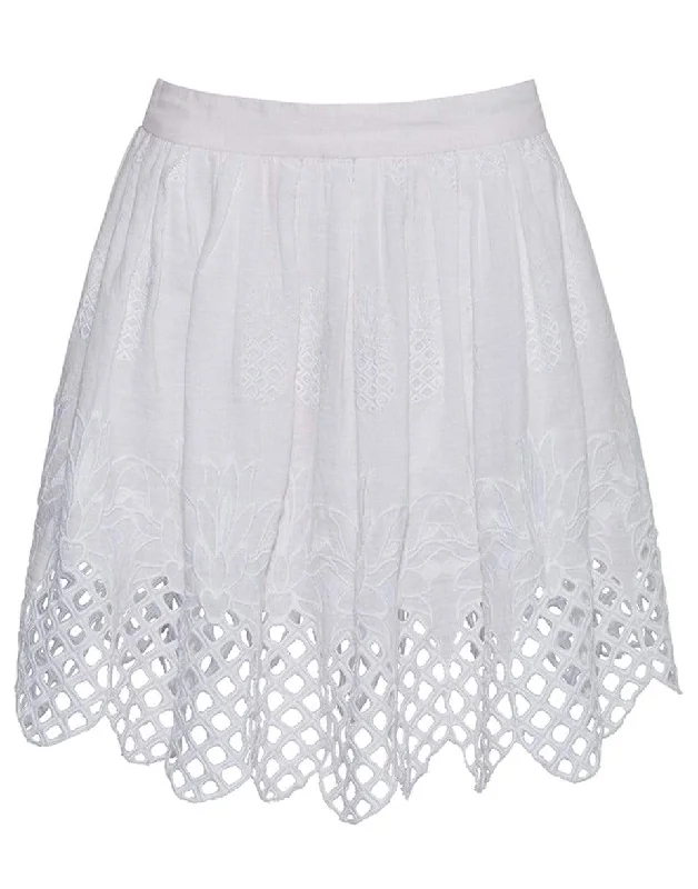 Trendy skirts with asymmetrical hem lines -Avery Linen Skirt