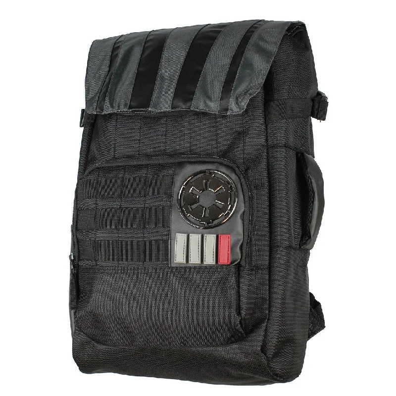 Reversible handle bags offering dual design styles -Star Wars Darth Vader Costume Inspired Bag Padded Sleeve Tech Laptop Backpack - One Size Fits Most