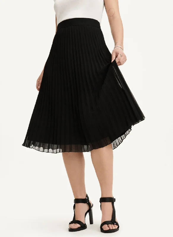 Affordable skirts for budget-friendly wardrobe updates -PULL ON PLEATED MIDI SKIRT