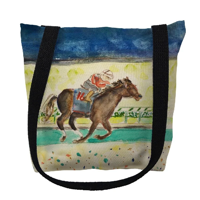 Waterproof handle bags ideal for rainy weather -Derby Winner Small Tote Bag 13x13