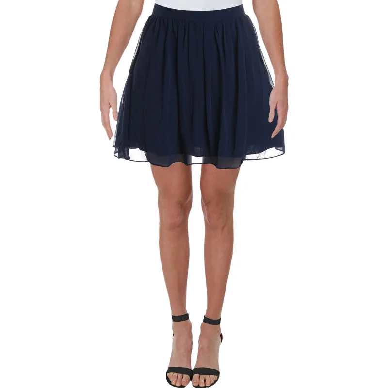 Lightweight cotton skirts for summer ease -B. Darlin Womens Juniors Pleated Above Knee A-Line Skirt