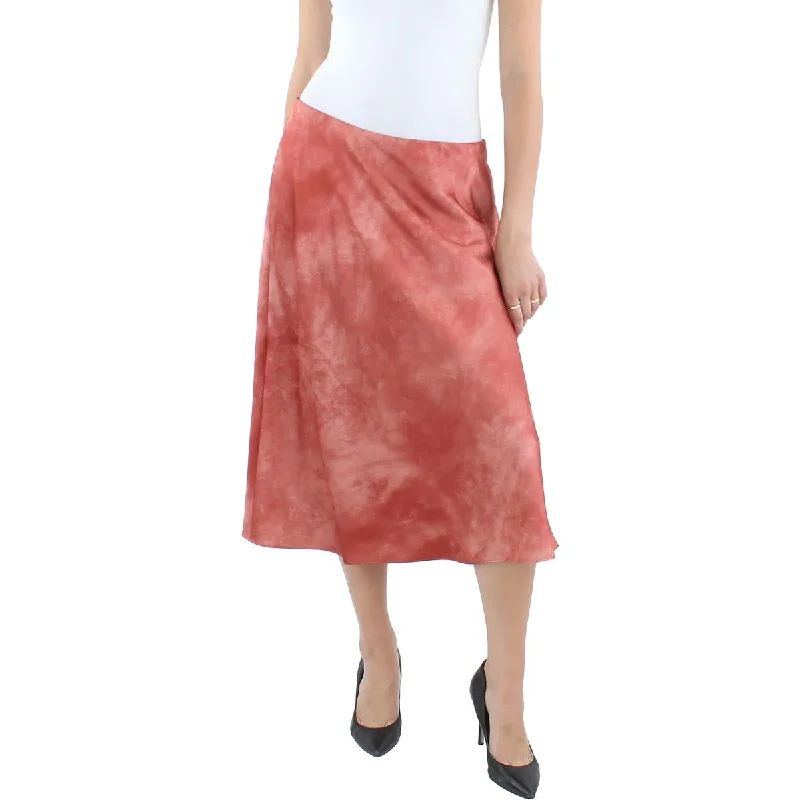 Trendy skirts with bold plaid patterns -Lauren Ralph Lauren Womens Midi Satin A-Line Skirt