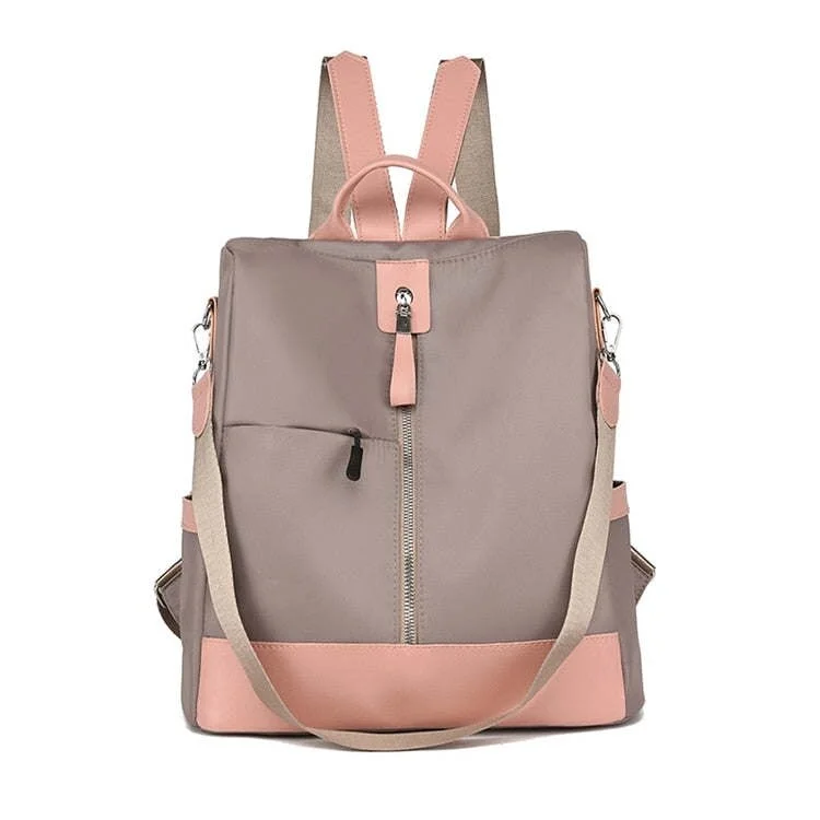 Large handle bags with spacious interior compartments -Backpack New Trend Female Backpack Women Backpack Waterproof Laptop Teenage Girls School Shoulder Bags