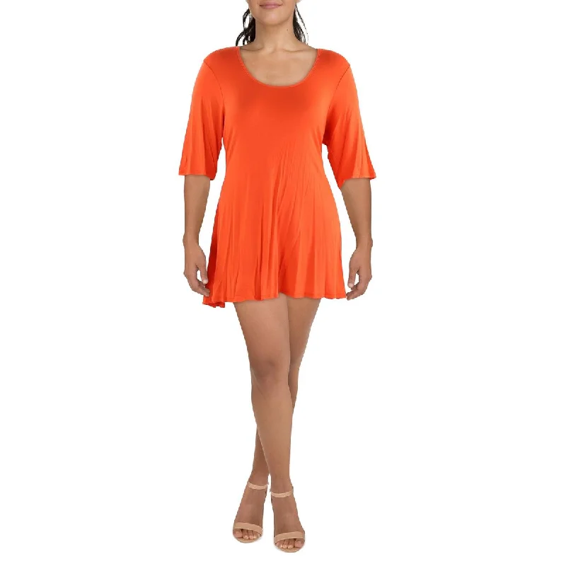 Christmas Dresses for Holiday -24seven Comfort Apparel Womens Open Chest Mini Mini Dress