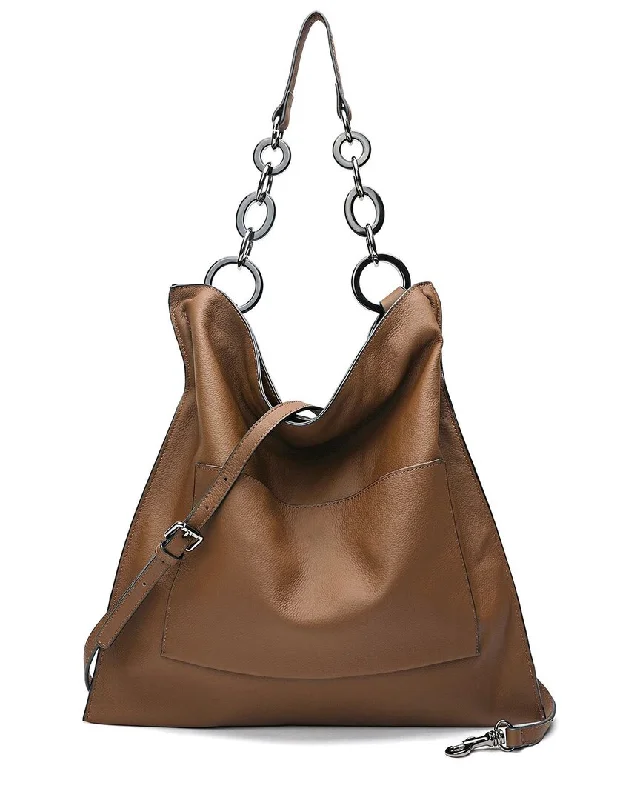 Handle bags with retro logos for charm -Tiffany & Fred Leather Shoulder Bag