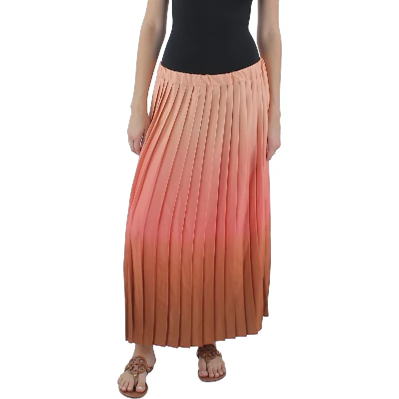 Patterned skirts with unique abstract art -Anne Klein Womens Ombre Pleated Skirt