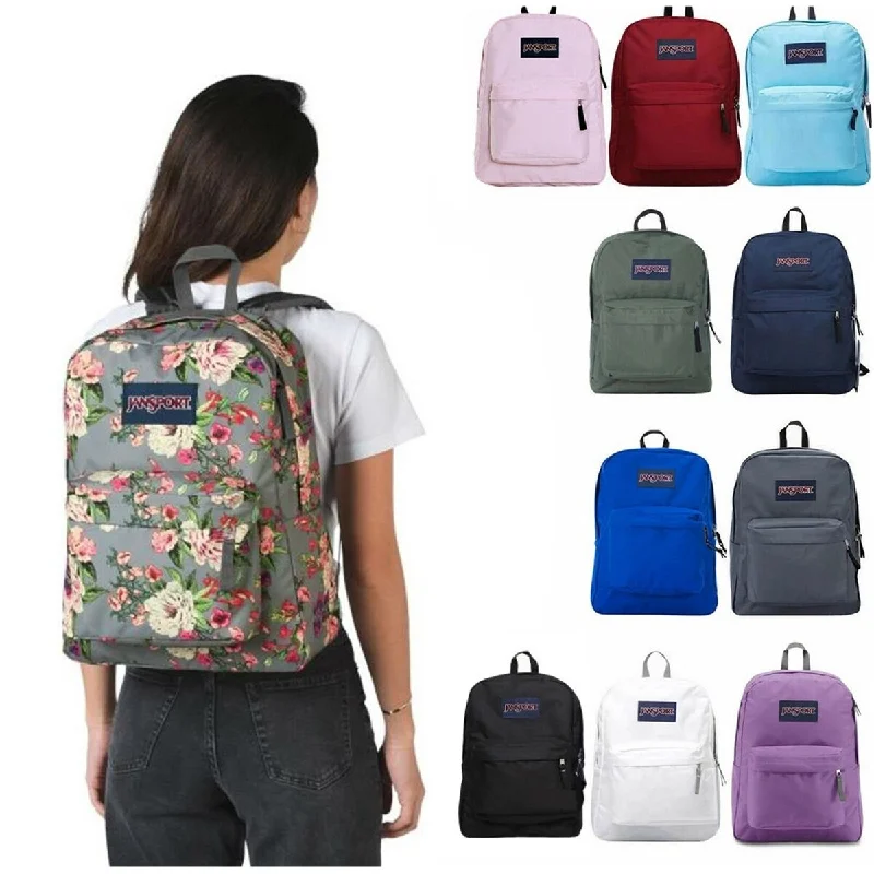 Handle bags with bold text for statements -JanSport SuperBreak Plus Backpack Classic,One Size