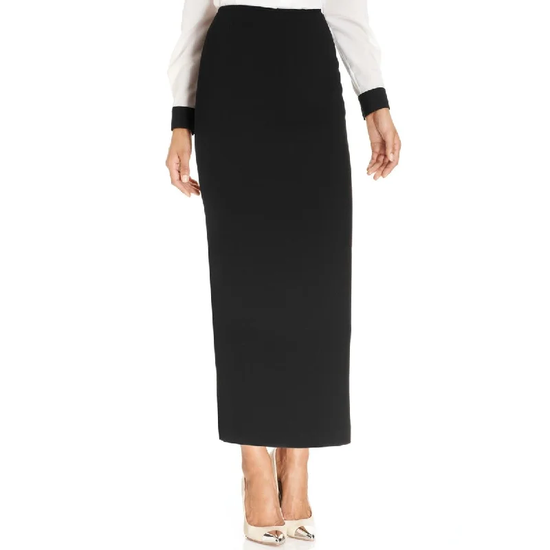 Soft cotton skirts for cozy comfort -Kasper Womens Office Wear Professional Midi Skirt