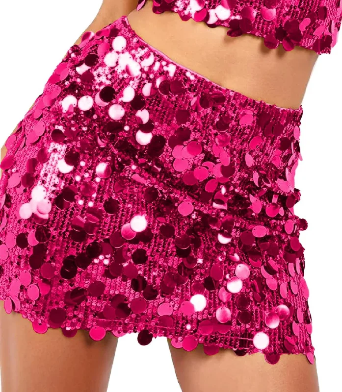 Punk Dresses with Spikes -SEQUIN MINI SKIRT