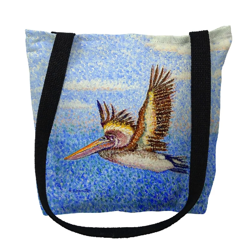 Handle bags with compact designs for portability -Flying Pelican Small Tote Bag 13x13