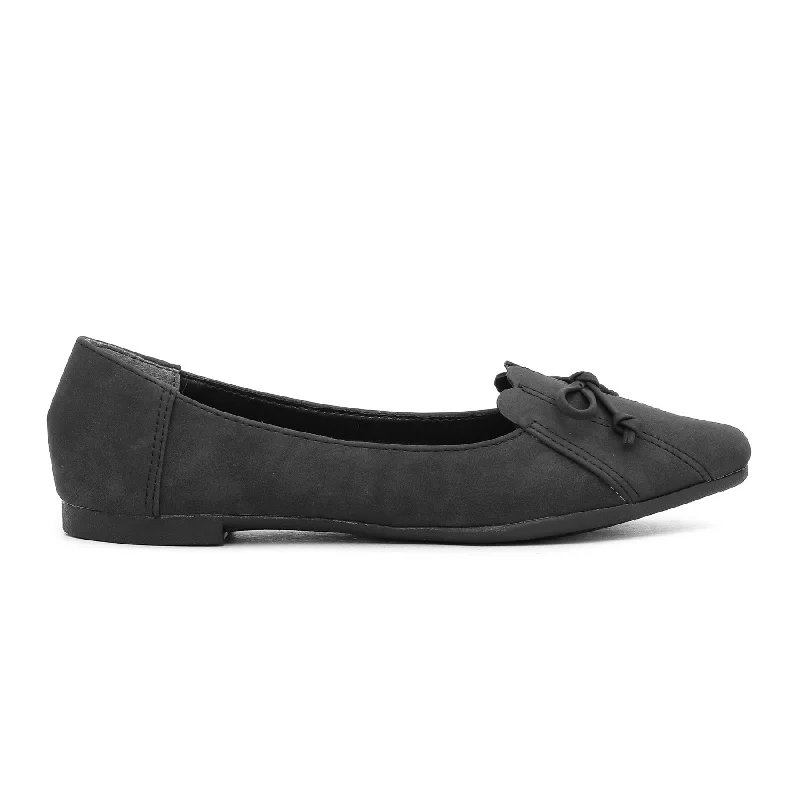 Ladies shoes featuring chenille textures are plush -Black Pumps WN0838